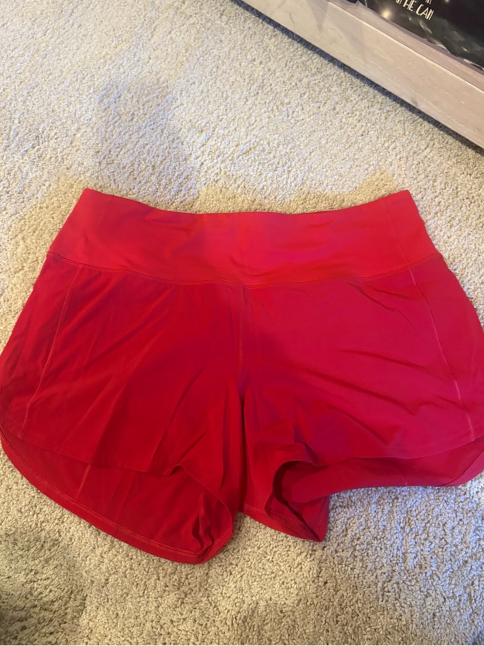 Lululemon Red Athletic Shorts